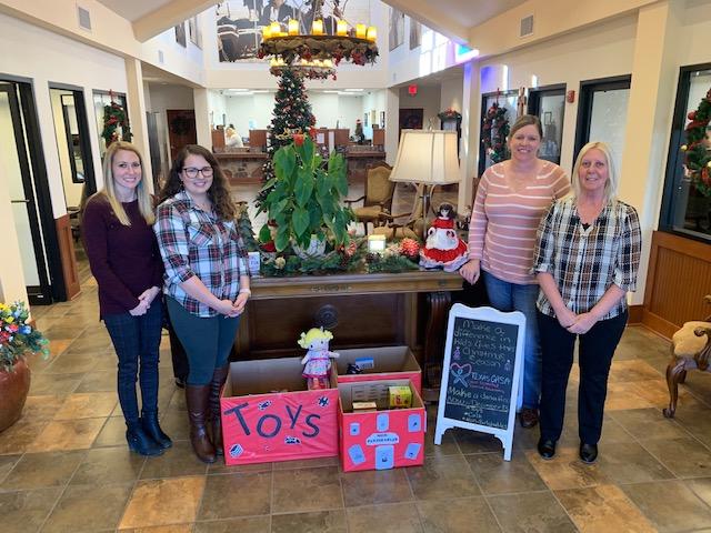 Frontier Bank of Bastrop also got into the Christmas spirit this year!