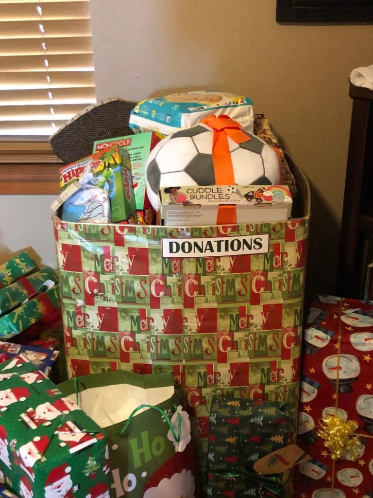 Miscellaneous Christmas donations from a division of the IRS.